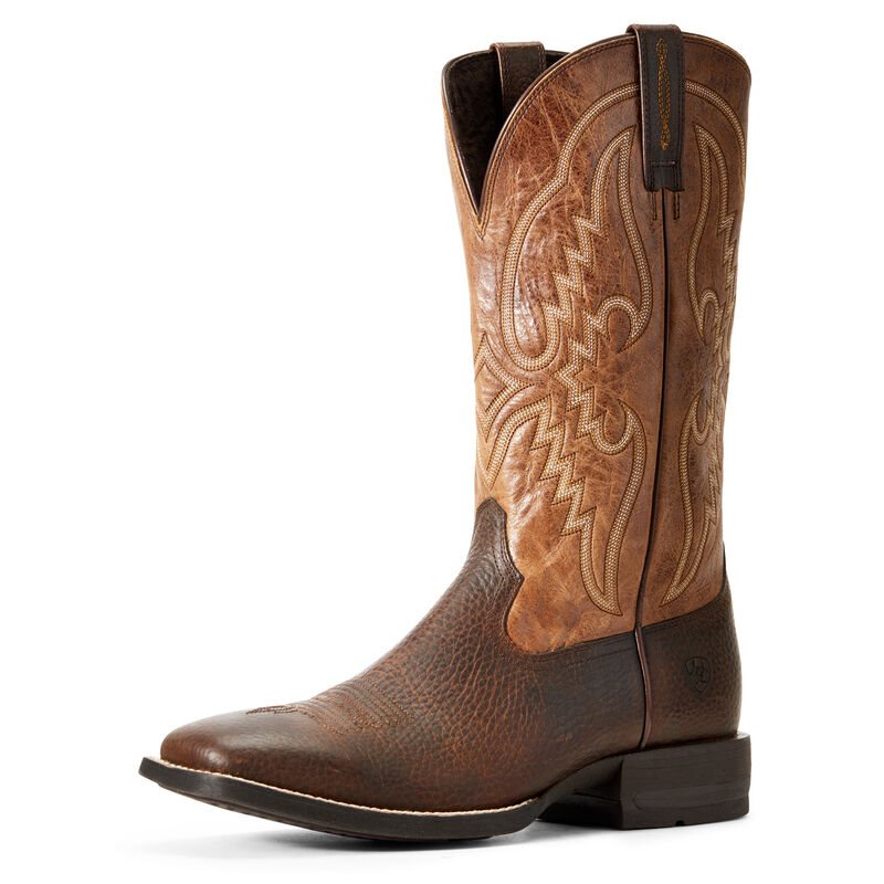 Ariat Round Pen - Western Laarzen Koper / Bruin Heren - 23837-451